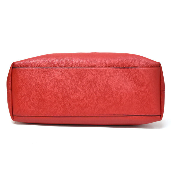 Gucci Soho Chain Tote Bag Interlocking GG Leather Red - Picture 4 of 9